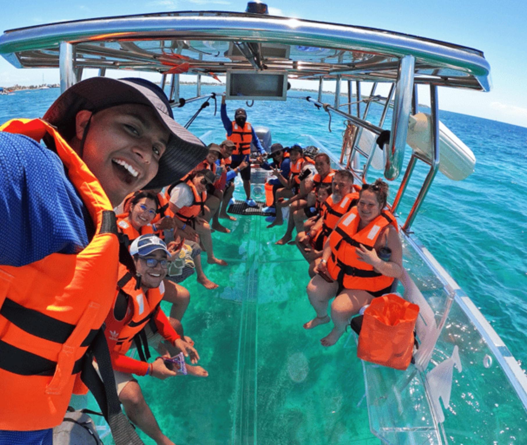 Glass bottom ride