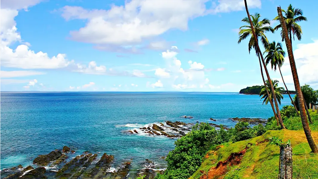 Resort coastline in Port Blair